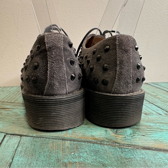 PERTINI Leather Shoes With Black Stones Size 39 Steampunk - Picture 10 of 12